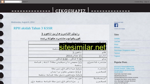 Cikguhafiz18 similar sites