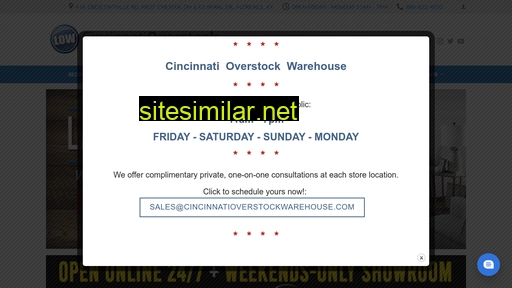 Cincinnatioverstockwarehouse similar sites