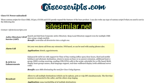 Ciscoscripts similar sites