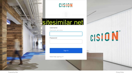 cision.okta.com alternative sites