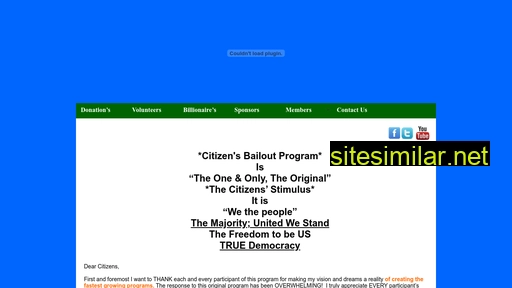 citizensbailoutprogram.com alternative sites