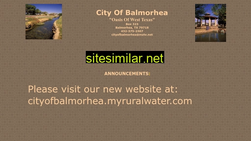 cityofbalmorhea.com alternative sites