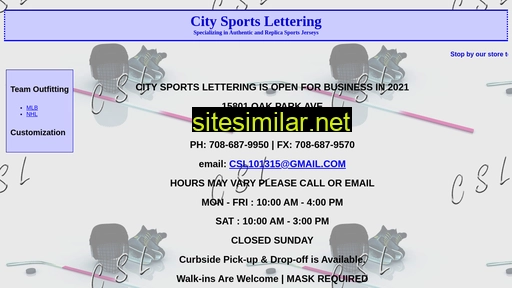 citysportslettering.com alternative sites