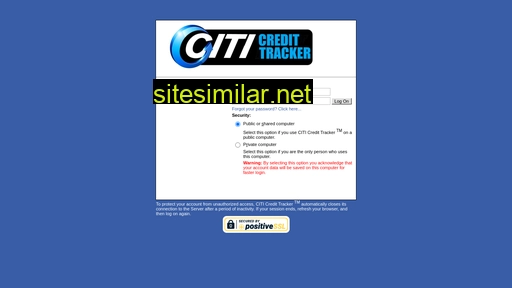 Citicredittracker similar sites