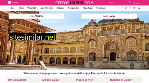 Cityofjaipur similar sites