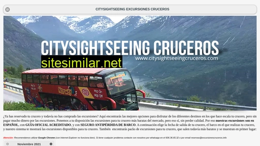 citysightseeingcruceros.com alternative sites