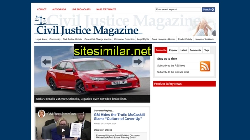 civiljusticemagazine.com alternative sites