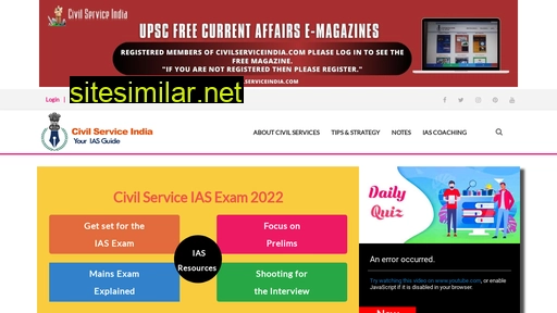 civilserviceindia.com alternative sites