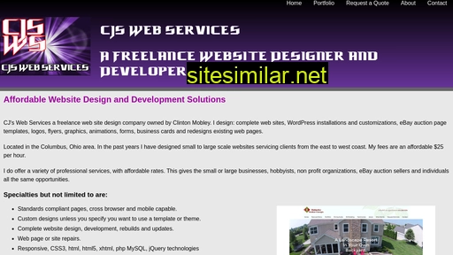 Cjswebservices similar sites