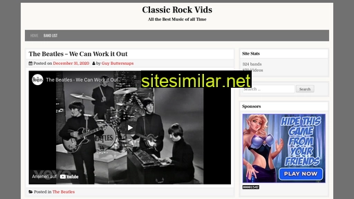Classic-rock-vids similar sites