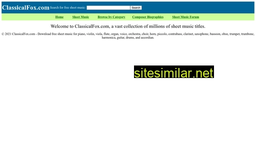 classicalfox.com alternative sites