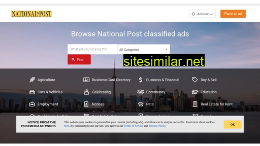 classifieds.nationalpost.com alternative sites