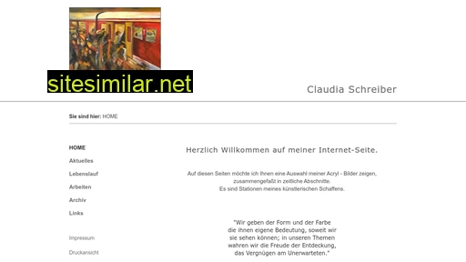 claudia-schreiber.com alternative sites
