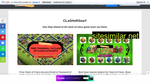 clashersway.com alternative sites