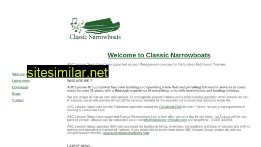 classicnarrowboats.com alternative sites