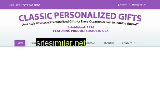 Classicpersonalizedgifts similar sites