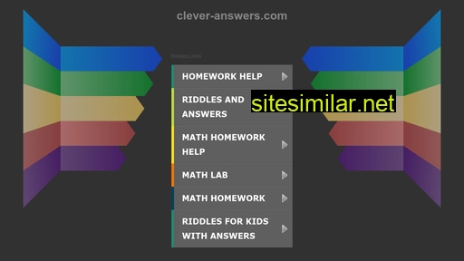 Clever-answers similar sites