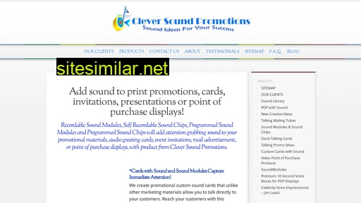 cleversoundpromotions.com alternative sites