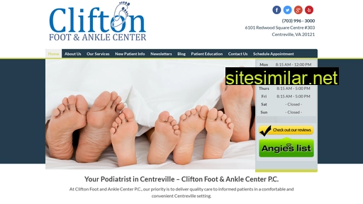 cliftonfootandankle.com alternative sites