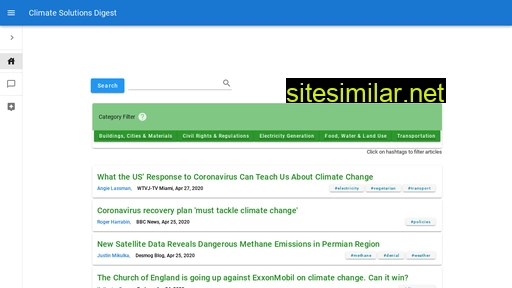 climatesolutionsdigest.com alternative sites