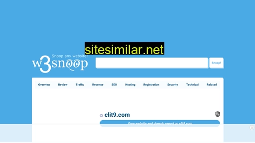 clit9.com.w3snoop.com alternative sites