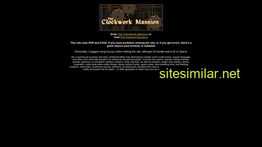 clockworkmansion.com alternative sites