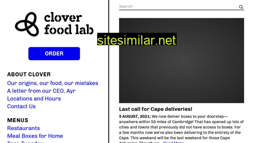 cloverfoodlab.com alternative sites