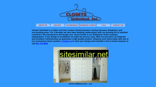 Closets-unlimited similar sites