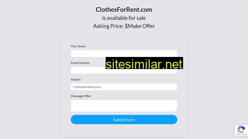 clothesforrent.com alternative sites