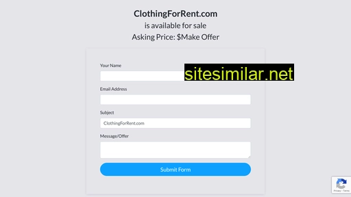 clothingforrent.com alternative sites