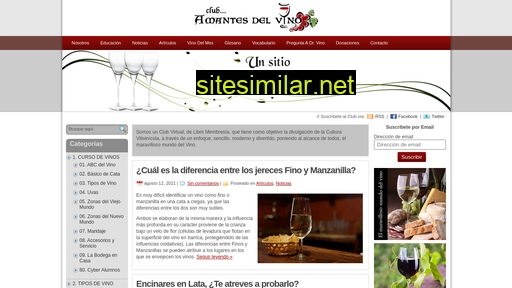clubamantesdelvino.com alternative sites
