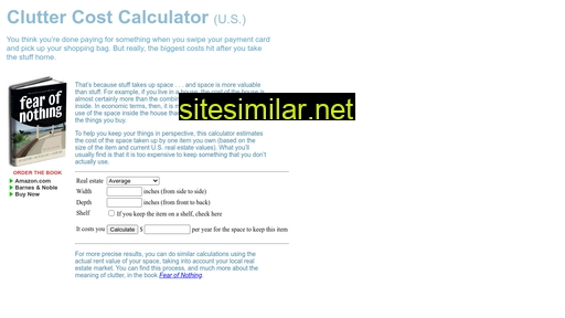 Cluttercalculator similar sites