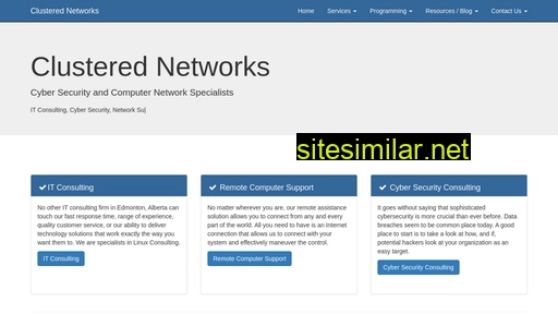 clusterednetworks.com alternative sites