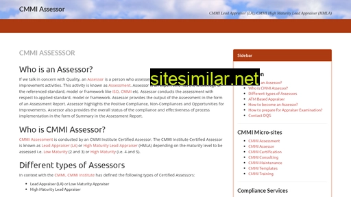 cmmi-assessor.com alternative sites