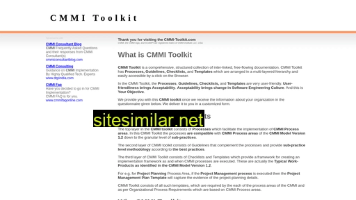 Cmmi-toolkit similar sites