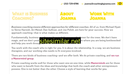 coachingbyjoanna.com alternative sites