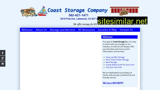 Coaststoragervministorage similar sites