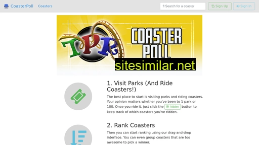 coasterpoll.com alternative sites
