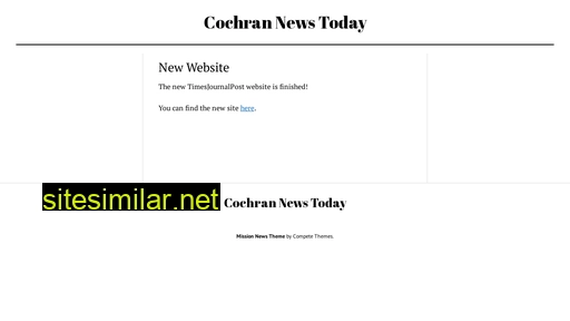 cochrannewstoday.com alternative sites
