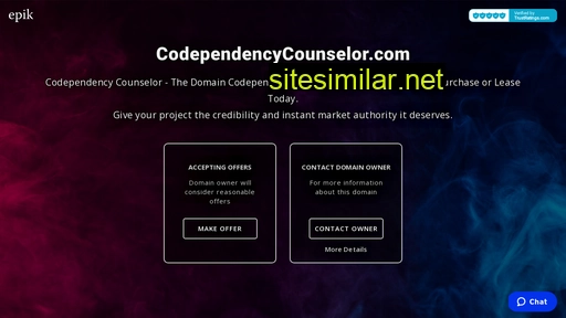 Codependencycounselor similar sites
