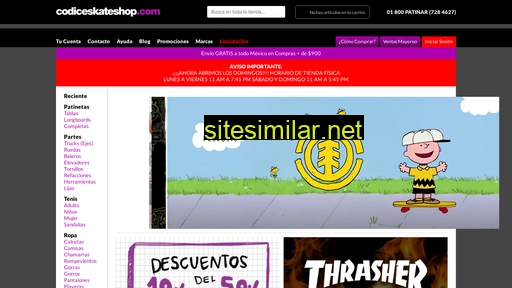 codiceskateshop.com alternative sites