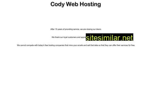codyhost.com alternative sites