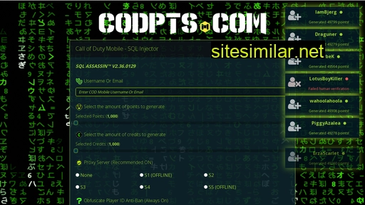 codpts.com alternative sites