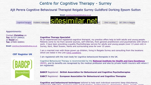 Cognitivetherapist similar sites