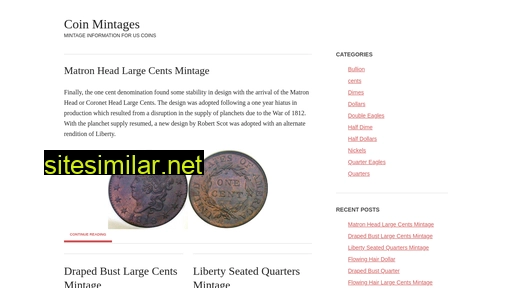 Coinmintages similar sites