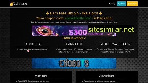 coinadster.com alternative sites