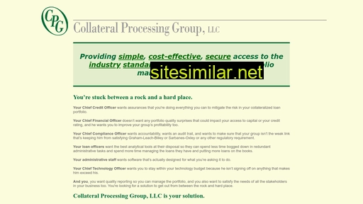 collateral-processing.com alternative sites