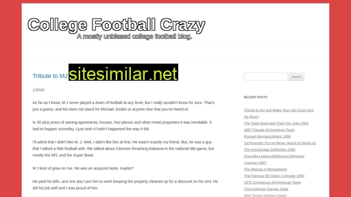 Collegefootballcrazy similar sites