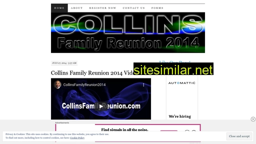 Collinsfamilyreunion similar sites