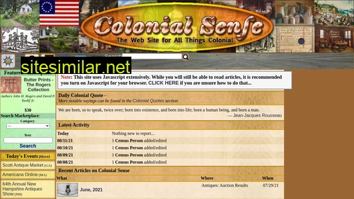 colonialsense.com alternative sites